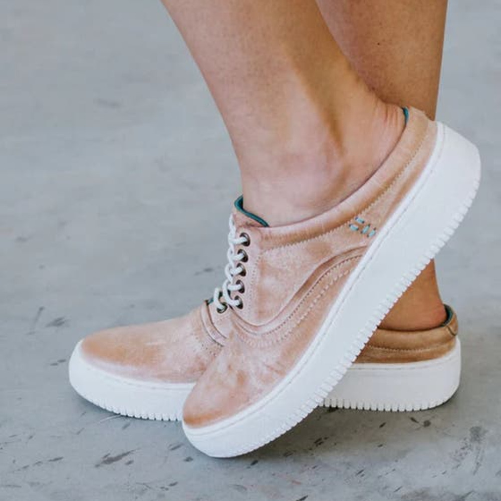 NEW ROAN Bed Stu Zania Sneaker Slip On Distressed Leather Tan Womens 7